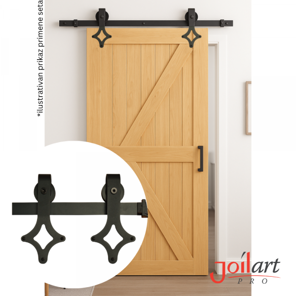Set za klizna Ambar vrata (barn door)1