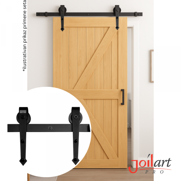 Set za klizna Ambar vrata (barn door)1
