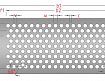 Perforirani pocinkovani lim - fi 3mm1 Perforirani pocinkovani lim - fi 3mm1