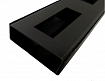 SET 650mm Ravni U nosači cinkovani plastificirani crna mat2 SET 650mm Ravni U nosači cinkovani plastificirani crna mat2