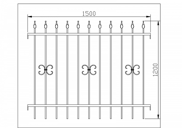 Modularna kovana ograda1 Modularna kovana ograda1